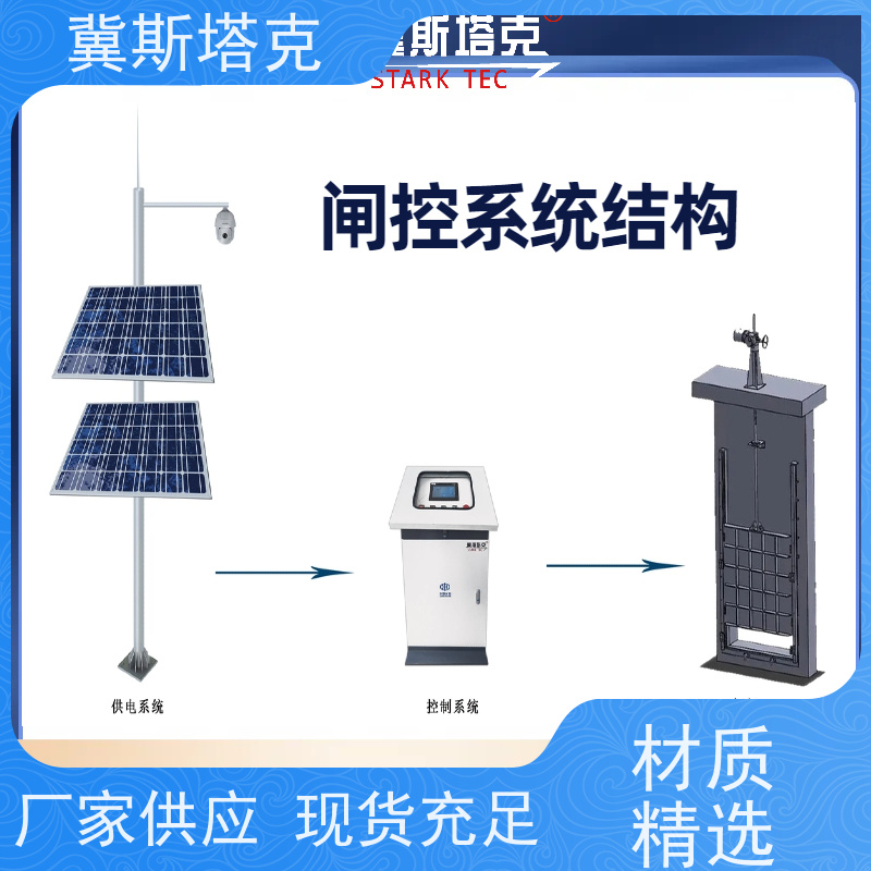 冀斯塔克STK-S19 太阳能智能板闸 计量闸门控制系统 明渠流量监测