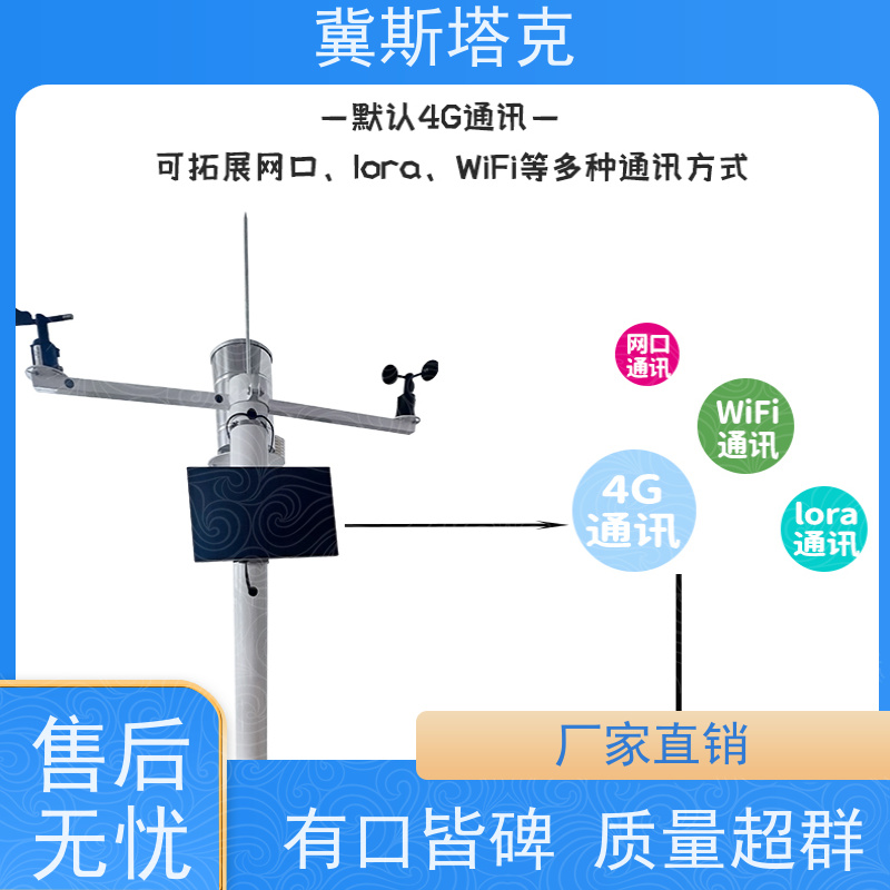 冀斯塔克 简易六要素 物联一体式气象站、 免费APP/云平台监测