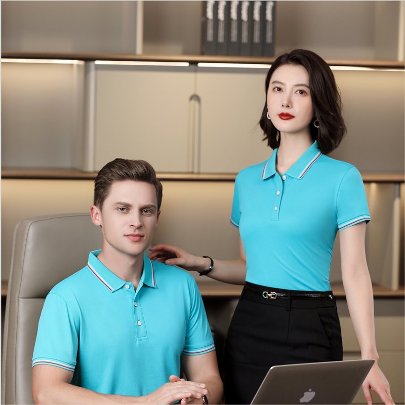 锦丹制服 企业文化衫 团体工装 佛|山短袖工衣 男女同款 源头厂家