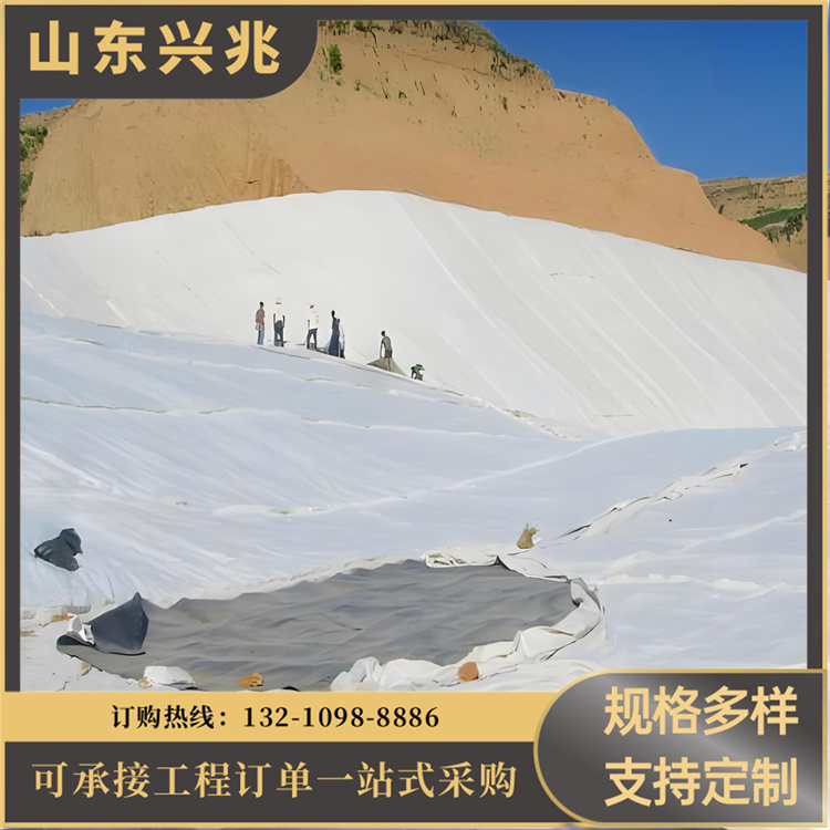 专业定制垃圾填埋场用复合土工膜厂家 供应长丝复合膜防水土工布
