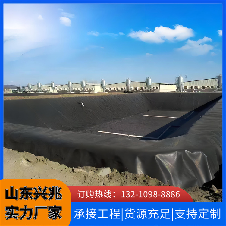 糙面 垃圾场防渗hdpe土工膜人工湖渠道河道治理用聚乙烯黑色防渗膜