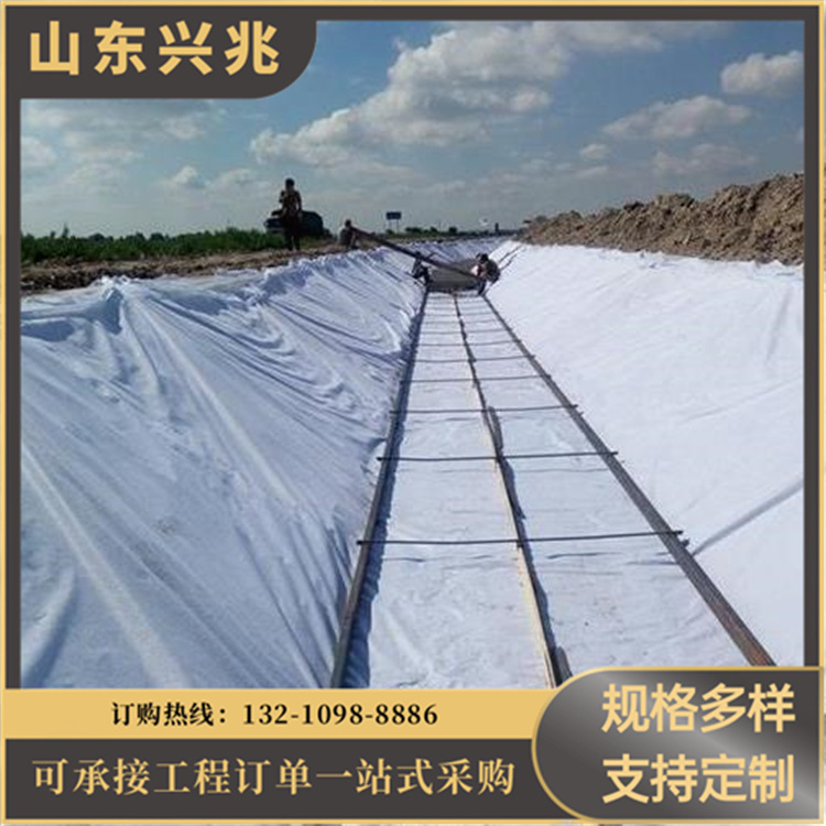 HDPE土工膜 高密度聚乙烯复合膜 垃圾填埋场鱼塘用防渗膜 兴兆