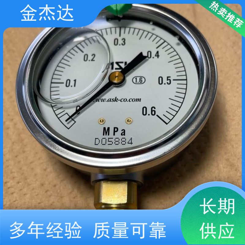 压力计 OPG-AT-R1/4-60x4MPa-CR压力表 附彩色卡环 易于辩识