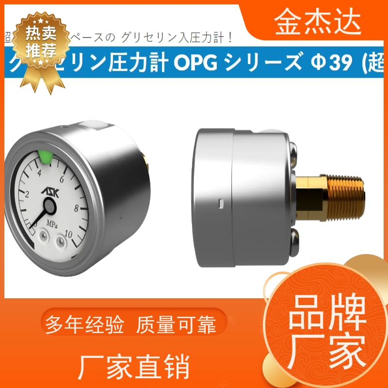 ASK压力表 AK1/2*100*100MPa压铸机用 附彩色卡环 易于辩识
