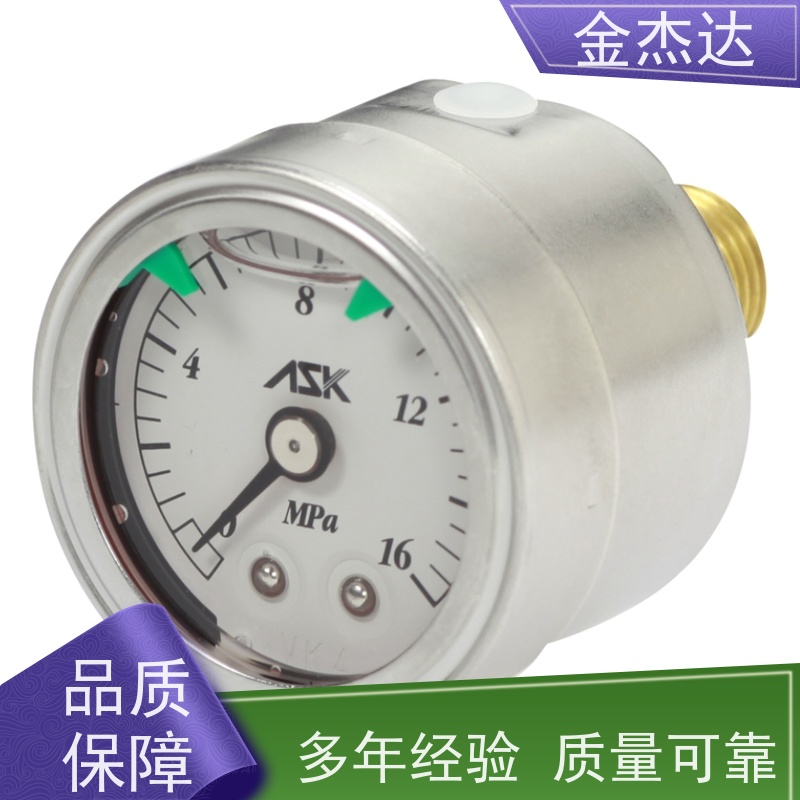 压力计 OPG-AT-G1/4-60x2.5MPa-CR压力表 不锈钢耐震 易于辩识
