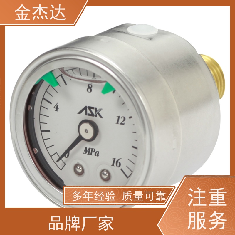 ASK压力表 AVT-R3/8-60X-0.1MPa-0.015GR 附彩色卡环 易于辩识