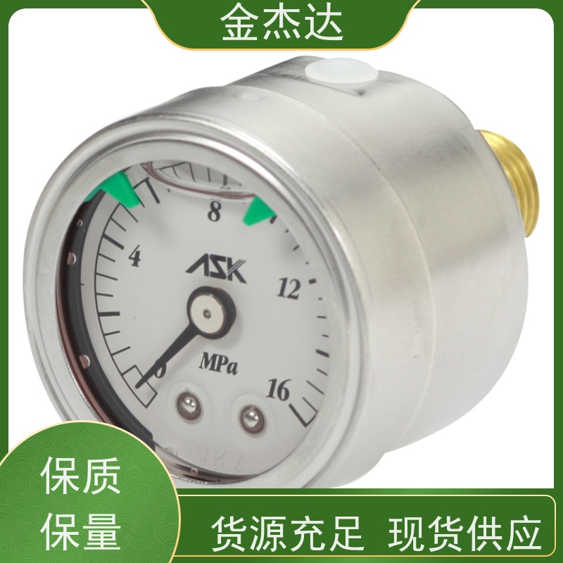 ASK抗震压力表 AVT-R3/8-60X-0.1MPa-0.015GR 附彩色卡环 易于辩识