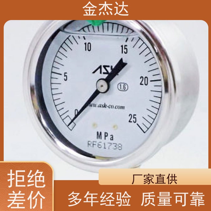 压力表 AK1/2*100*100MPa压铸机用 附彩色卡环 易于辩识