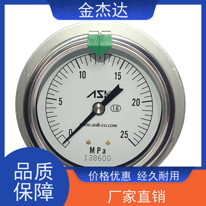 压力计 OPG-AT-R1/4-60x16MPa-CR压力表 不锈钢耐震 易于辩识