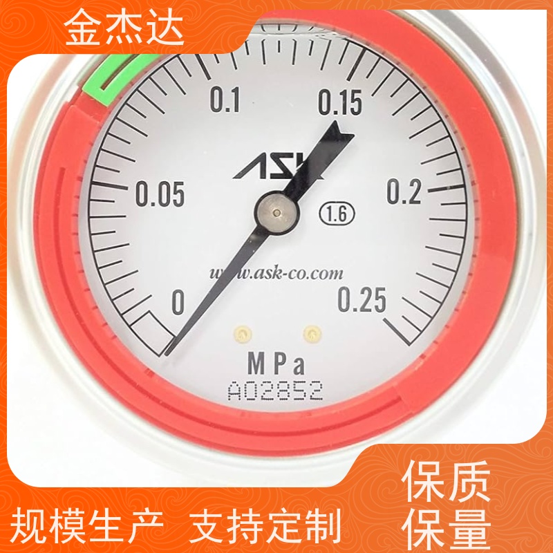 压力表 AVT-R3/8-60X-0.1MPa-0.015GR 不锈钢耐震 易于辩识