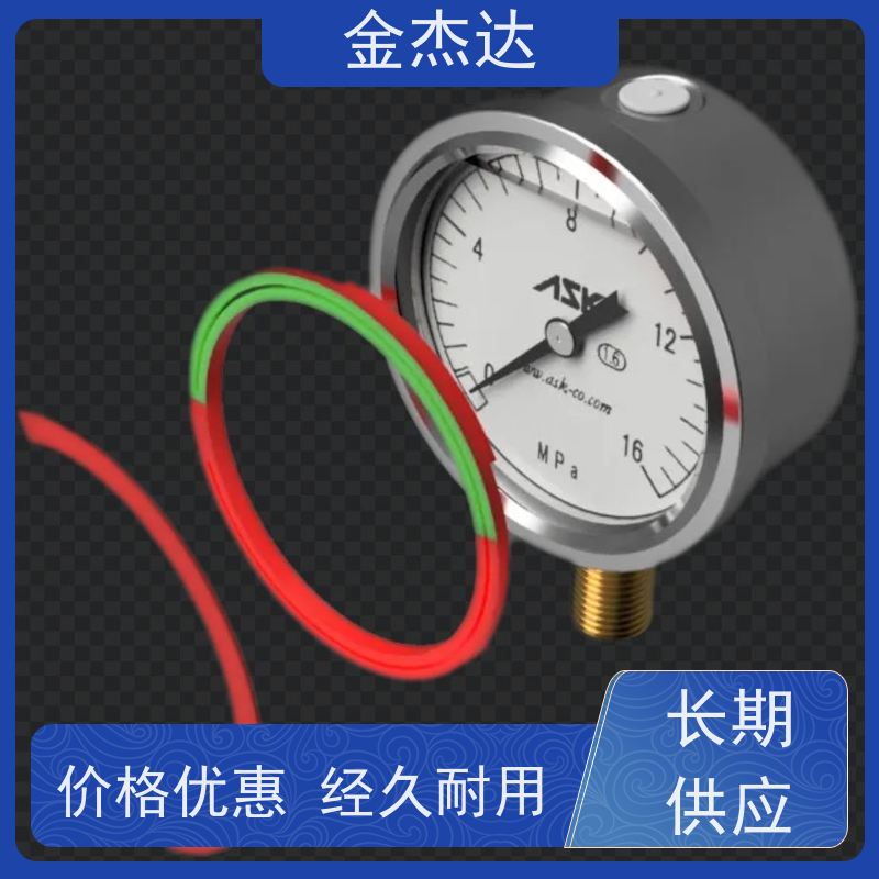 ASK精密压力计 OPG-AT-R1/4-60x16MPa-CR压力表 不锈钢耐震 易于辩识