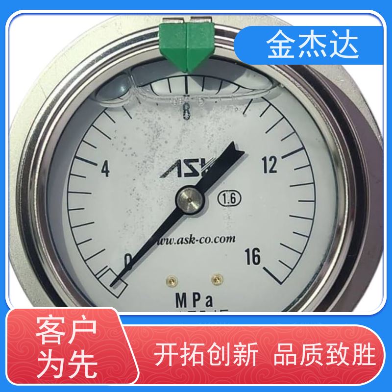 压力计 OPG-AT-R1/4-60x4MPa-CR压力表 不锈钢耐震 易于辩识