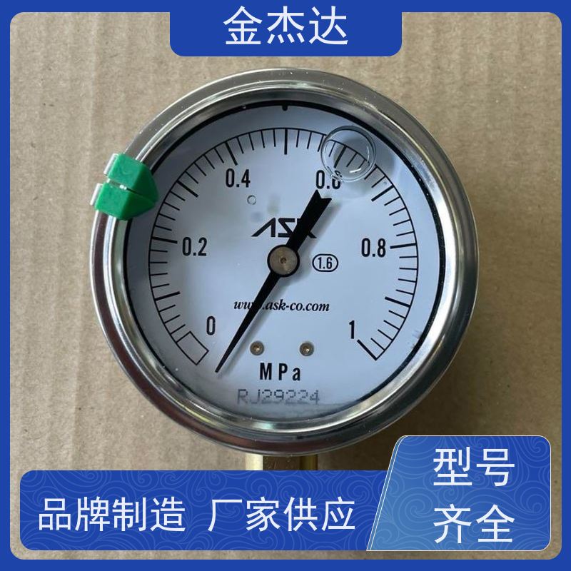 ASK株式会社 OPG-AT-R1/4-60x1.6MPa-CR压力表 不锈钢耐震 易于辩识
