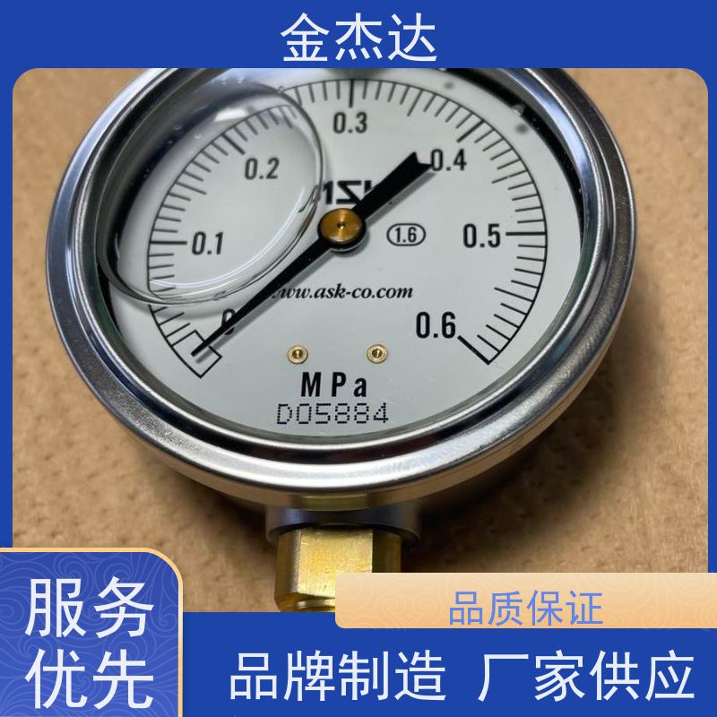 ASK压力计 OPG-AT-R1/4-60x0.6MPa-CR 不锈钢耐震 易于辩识
