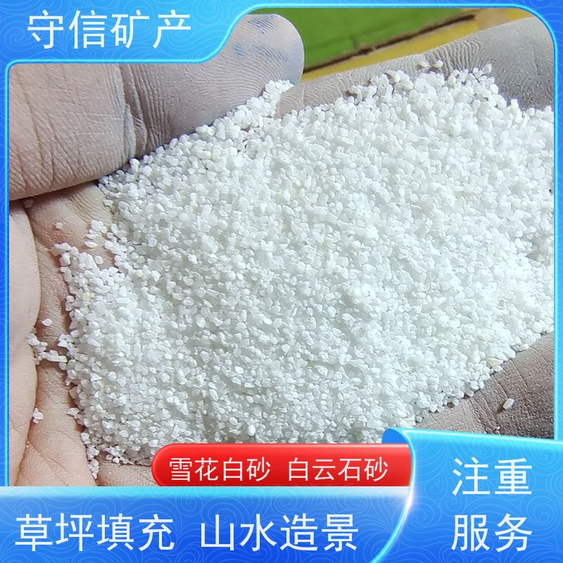 守信矿产 东北白砂 真石漆建筑用白沙子 应用广泛