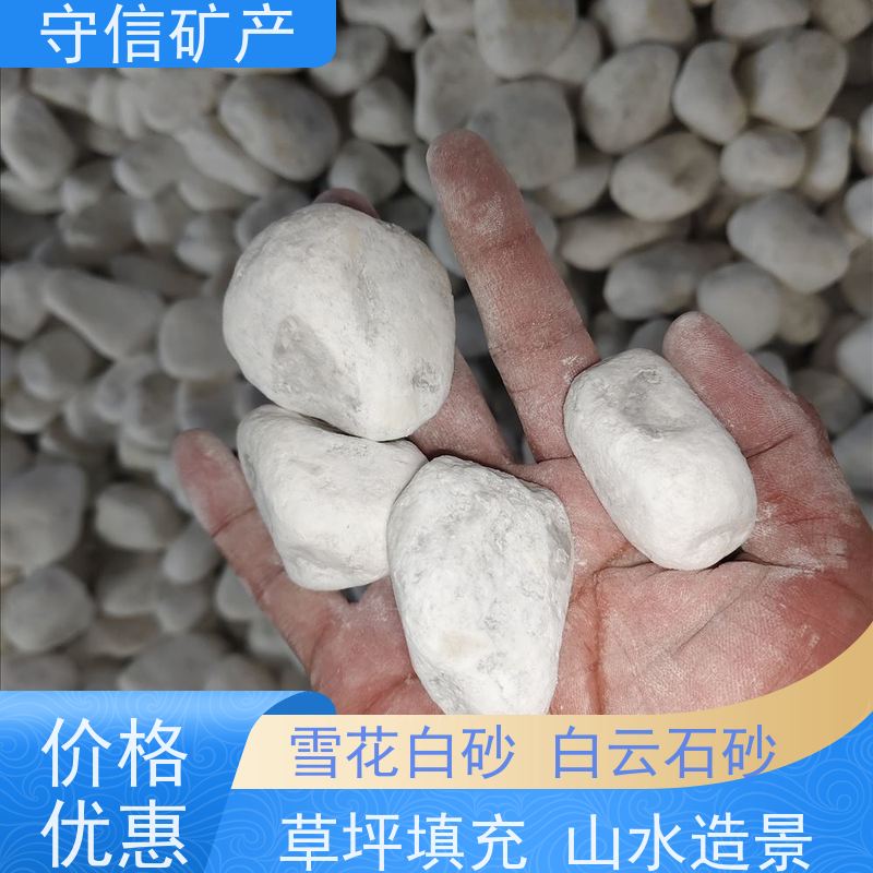 守信矿产 雪花白彩砂 园艺微景观造景 使用范围广