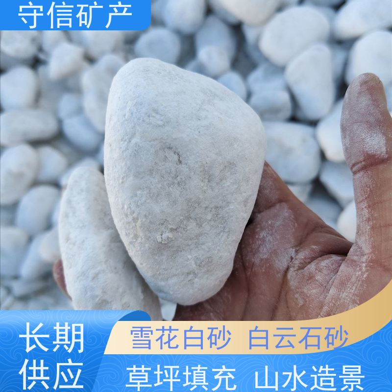 守信矿产 海 城雪花白砂 园艺微景观造景 货源充足