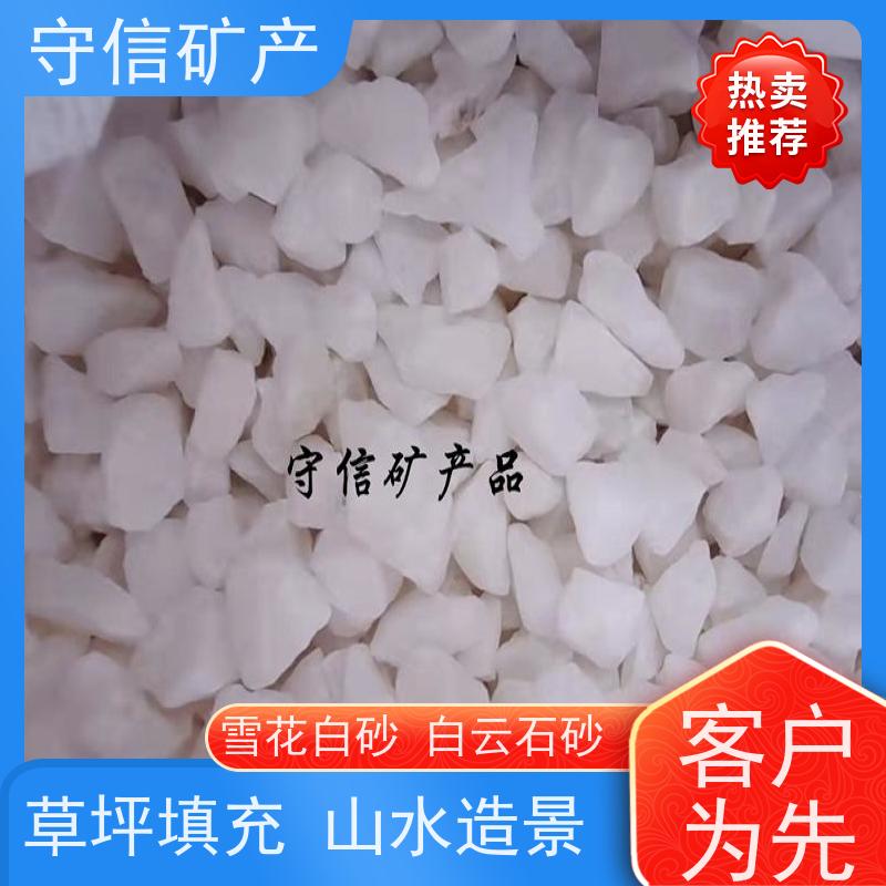 守信矿产 雪花白砂 真石漆建筑用白沙子 用途广泛