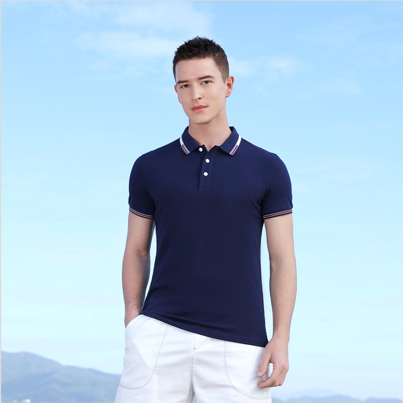 免费印LOGO 企业工作服 定制工衣 清|远有领文化衫 锦丹制服