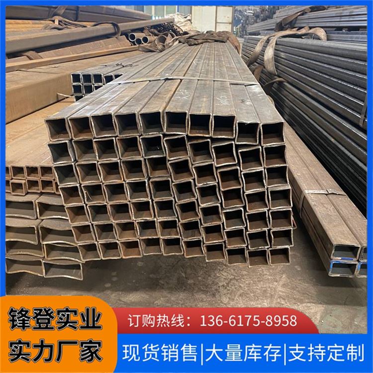 锋登实业 镀锌方管 加工制造业适用 Q235B 焊接厚壁空心方 管钢结构用