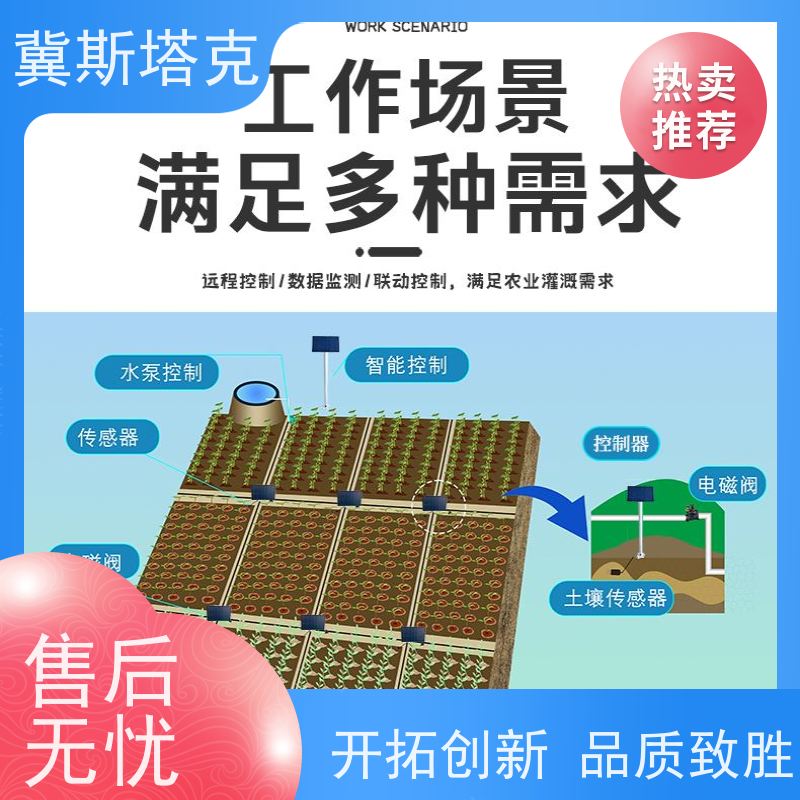 冀斯塔克 农田温室大棚园艺草坪 无线灌溉控制器 4G+Lora