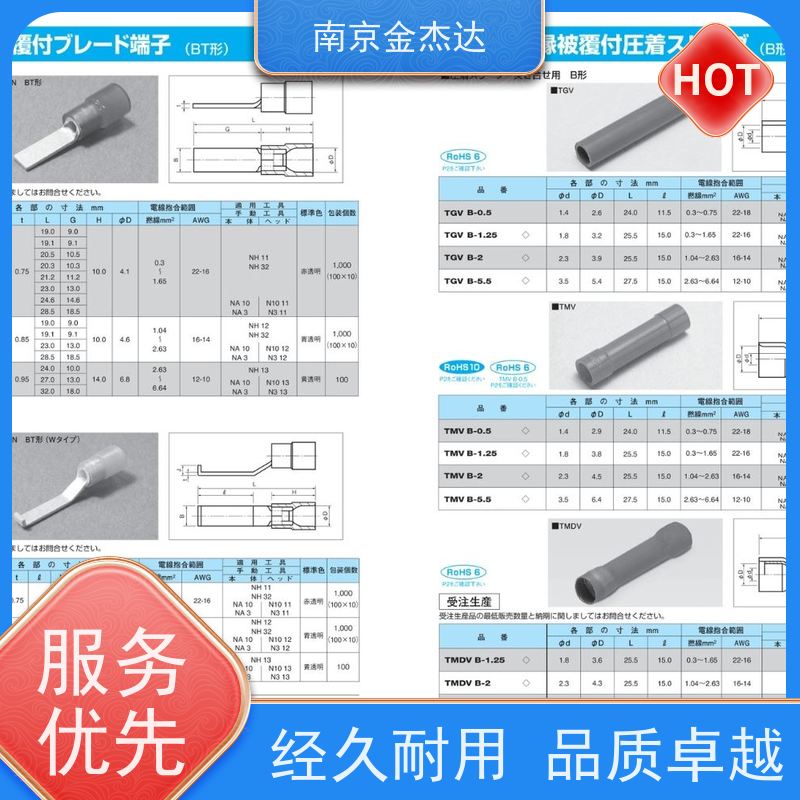 日本NICHIFU日富端子连接器金杰达中国区代理R5.5-12 R5.5-14