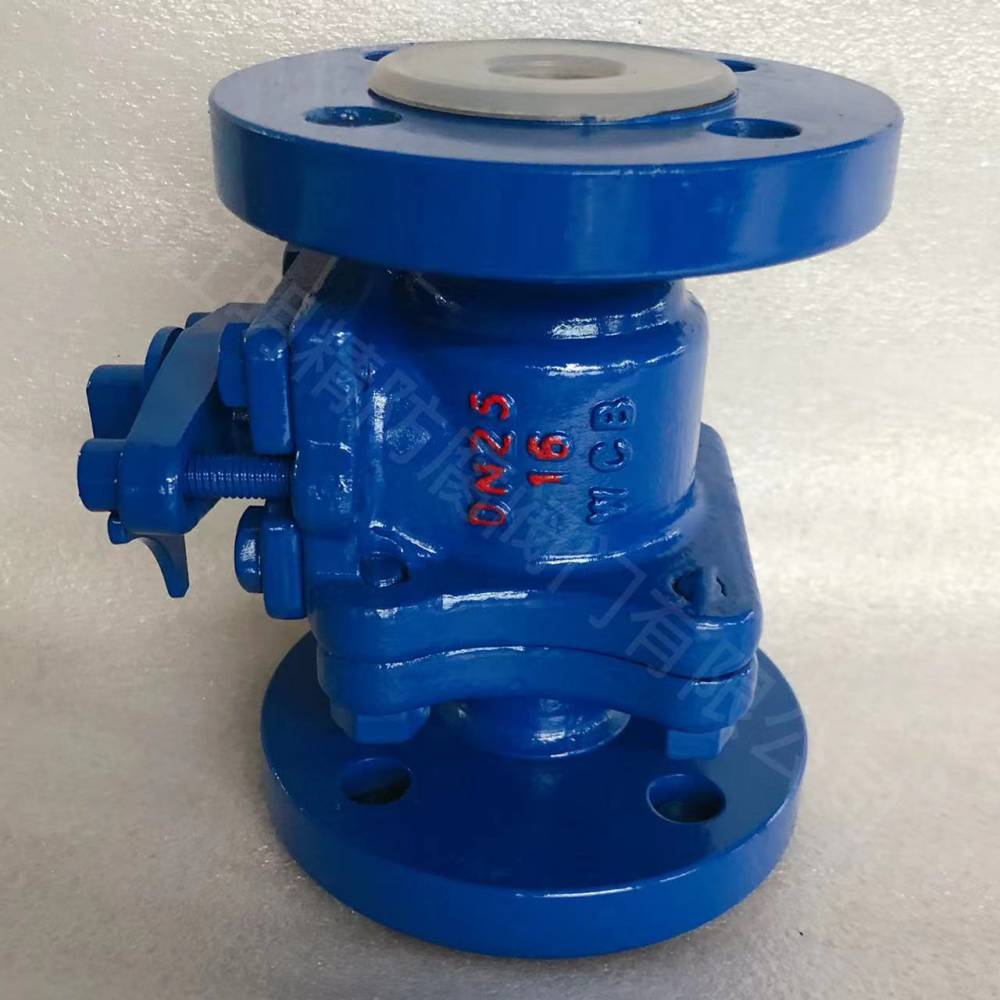 Q341F46/PFA/PO-150LB- 6" 衬氟带蜗轮四氟球阀