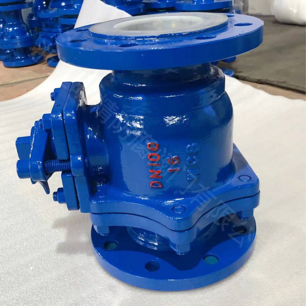 Q341F46/PFA/PO-150LB- 6" 衬氟带蜗轮四氟球阀