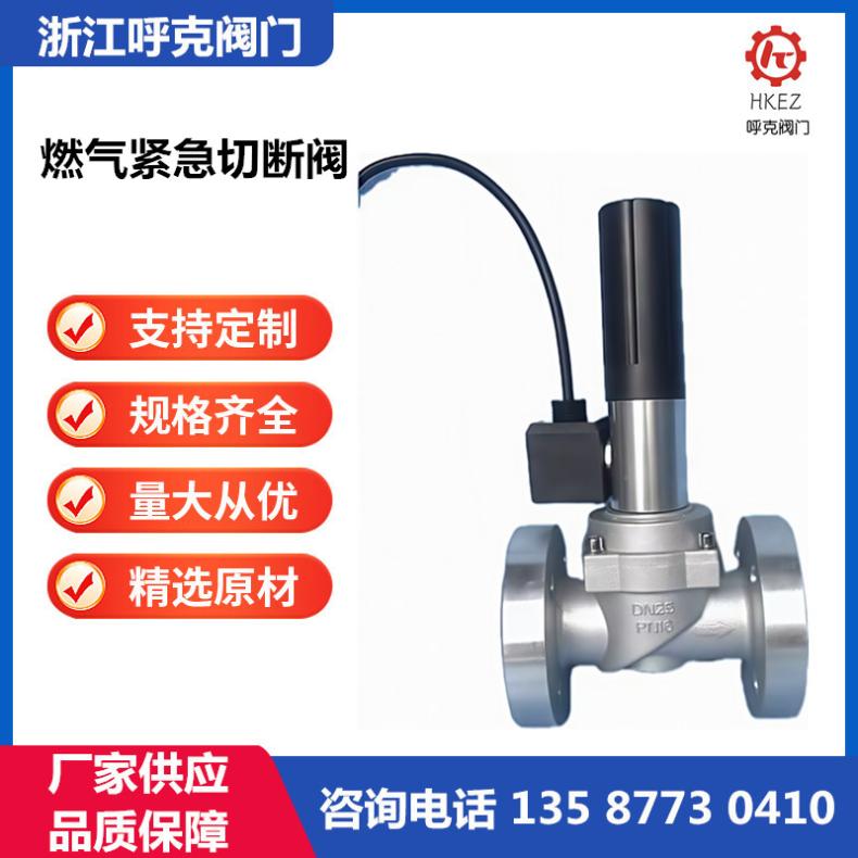 呼克 紧急切断阀 ZCRB 电磁式燃气快速关断阀 常开常闭天然气