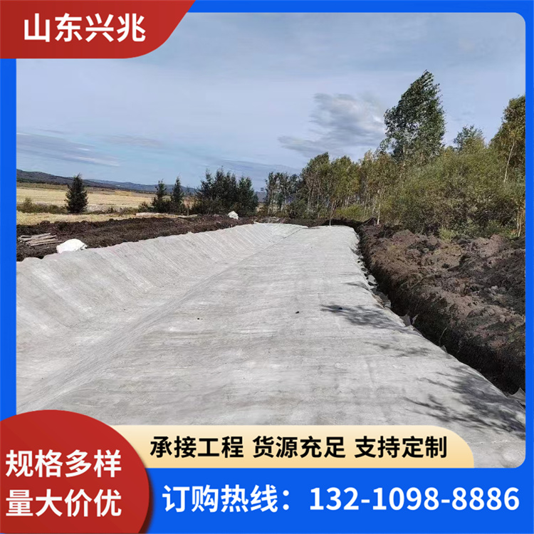 兴兆环境 GCL膨润土防水毯 源头厂家更优惠 垃圾填埋场防渗覆膜毯