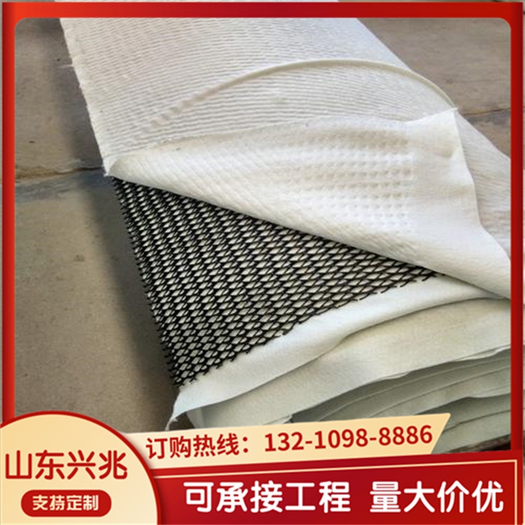 三维复合排水网 组合土工布土工网提供反滤 排水 保护