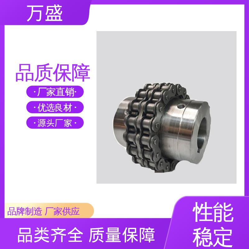 万盛 双排滚子链联轴器 搅拌机专用 定位准确 2GLD3