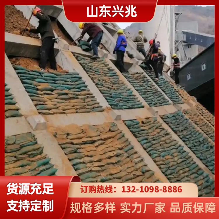 兴兆环境 生态袋施工 防洪堤坝土工袋 抗虫害侵蚀