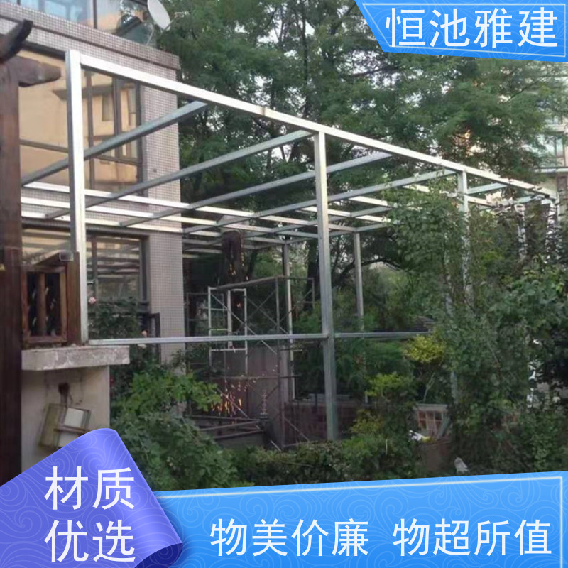 玻璃阳光房露台 聚氨酯板彩钢房 材料施工一站式服务 公司