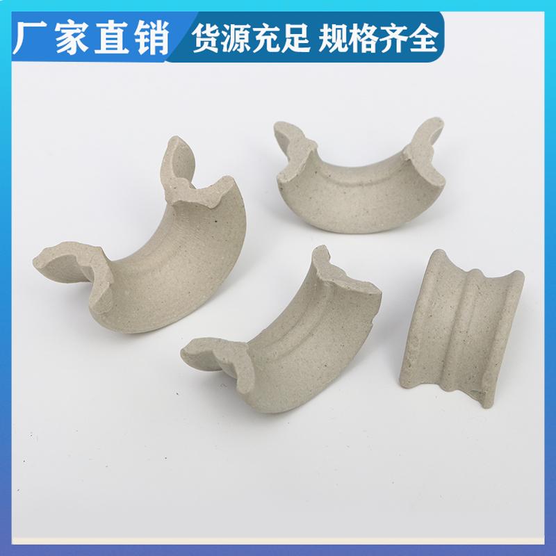 源头工厂 荣建供应 耐腐蚀 陶瓷矩鞍环填料 化工填充料 分离传质作用