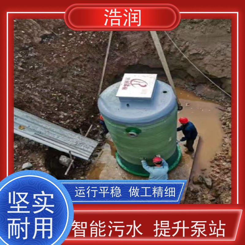 浩润 雨水提升泵站 集成化程度高 功率0.75-75KW