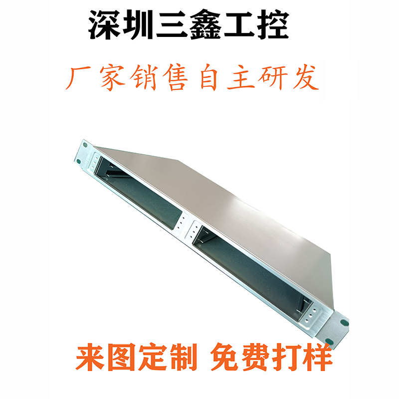 厂家供应1U2U3U4U铝面板机箱 螺丝机外壳 来图定制加工