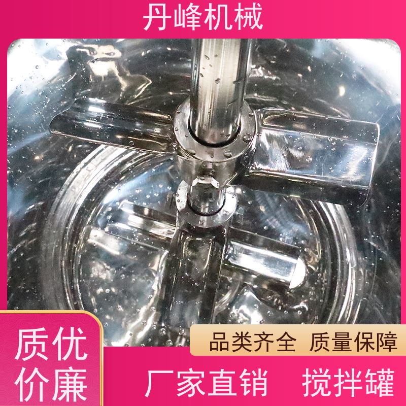 丹峰 非标定制不锈钢搅拌罐厂家罐底磁力调配罐软胶囊压力容器