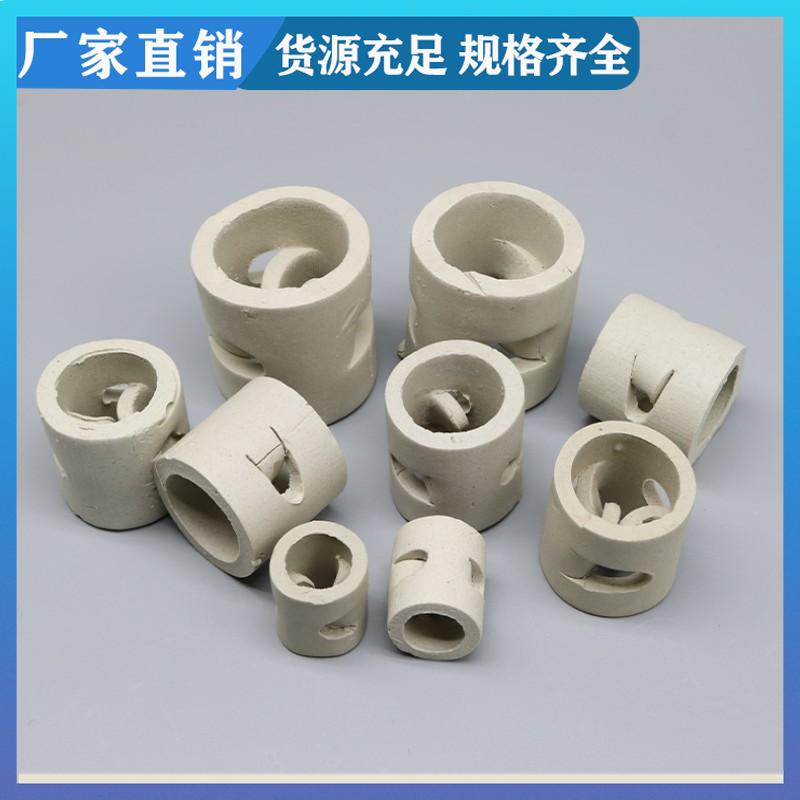 荣建供应 用于多种环境 76#陶瓷鲍尔环 传质分离 使用寿命长