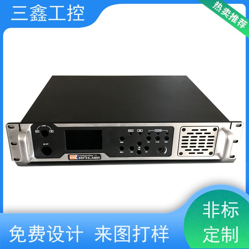 深 圳三鑫1U工业铝机箱 螺丝机外壳 一站式供应省心省力