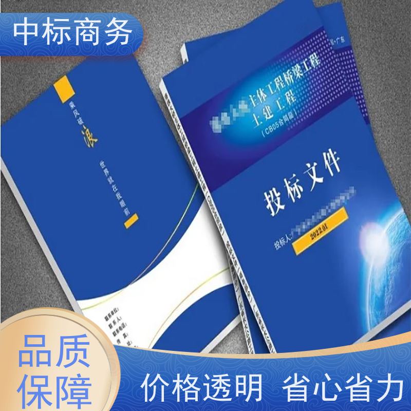 中标商务 成 都投标书代做 可接急单 免费修改 提高其竞争力