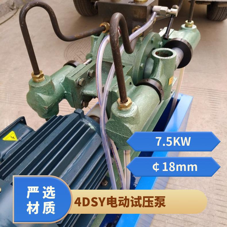  压力自控打压泵电动试压泵25兆帕重量轻移动方便压力表不锈钢高