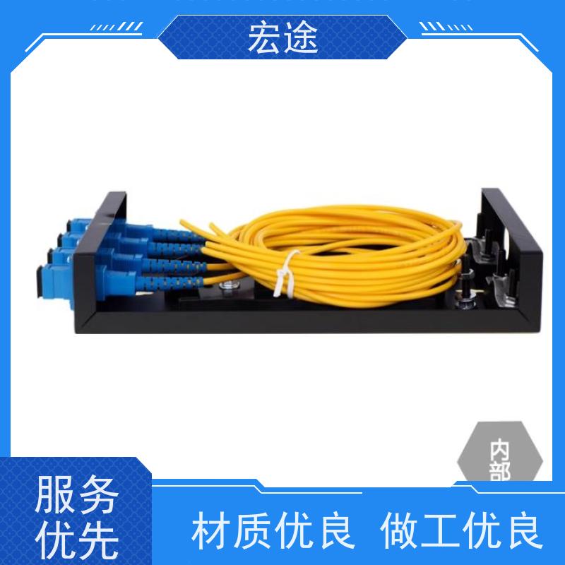 宏途 机架式MPO LC接口12芯光缆终端盒 网络配线架
