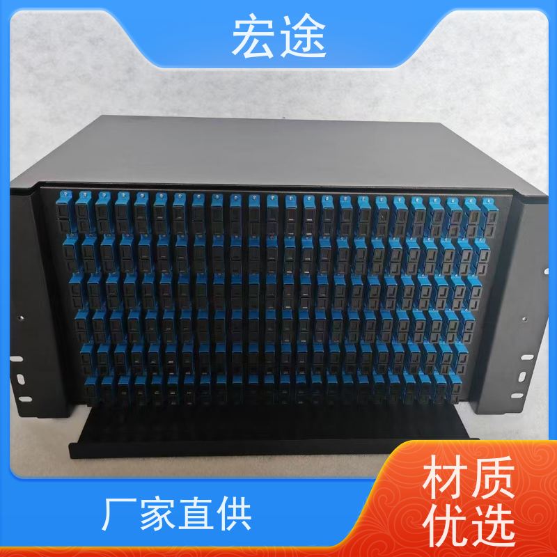 宏途 旋转式 LC接口12芯光缆终端盒 网络配线架