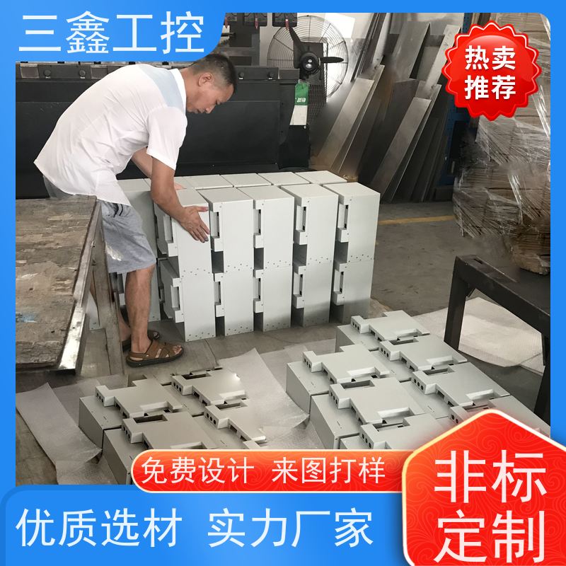 深 圳三鑫1U仪表仪器机箱 不锈钢机柜 表面阳极氧化 烤漆 
