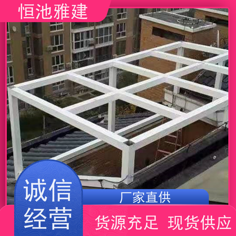 玻璃阳光房露台 树脂瓦屋顶 建筑彩钢批发 厂家