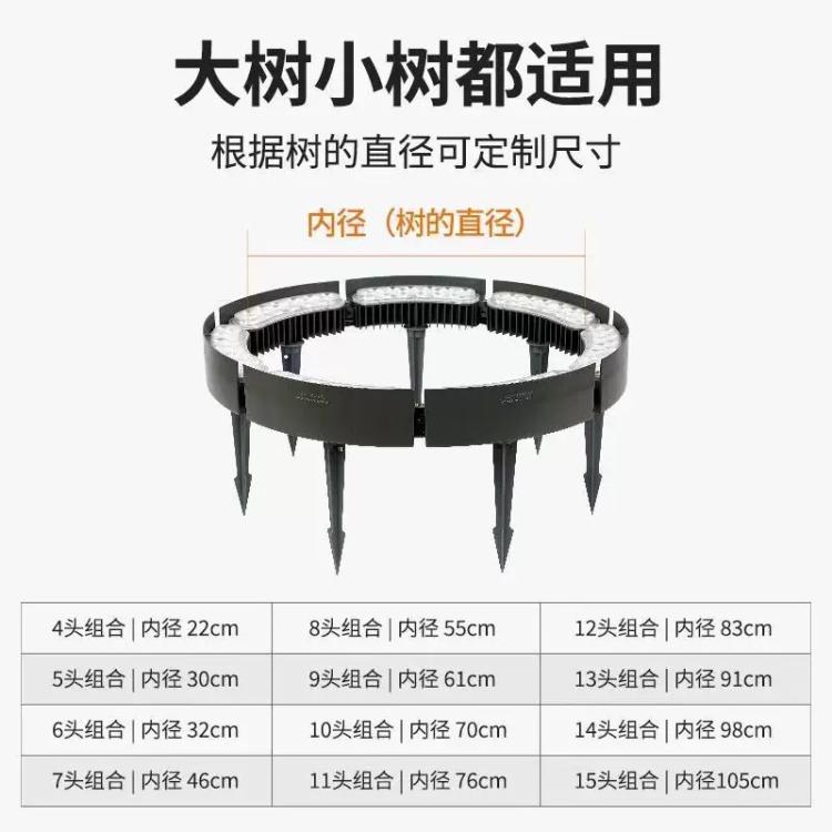 新款led抱树灯24V防水环形12W照树灯庭院别墅公园景观射树