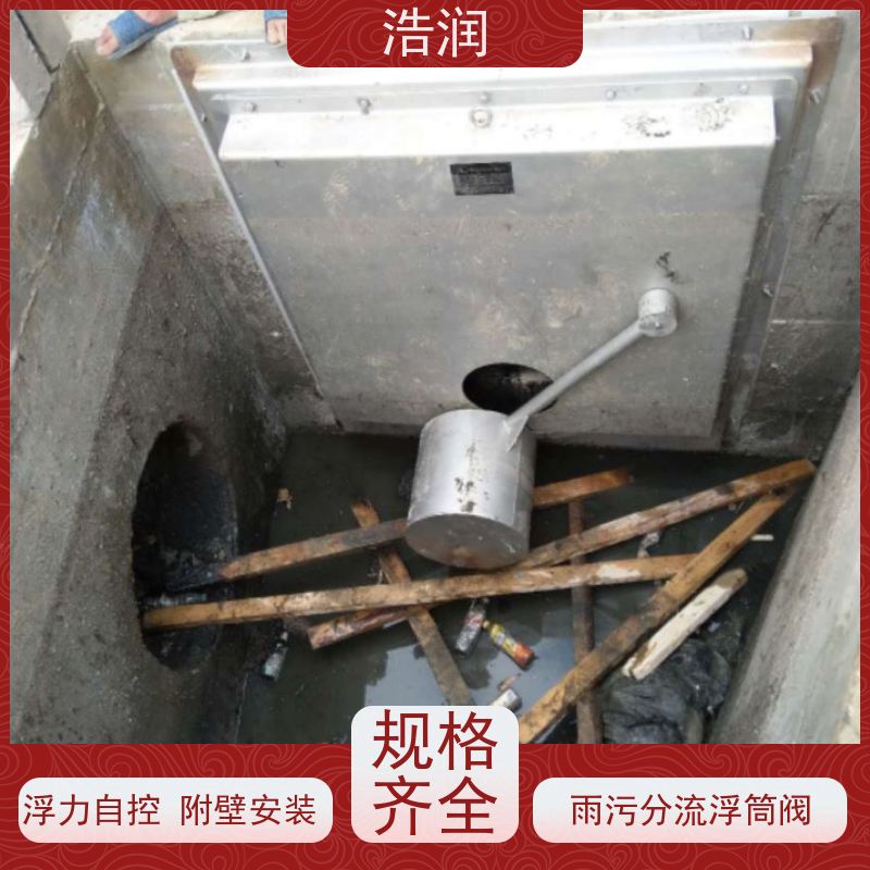 浩润 附壁式自控截污浮筒限流阀 雨污分流 智能截流 诚信经营