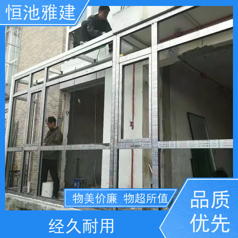 玻璃阳光房露台 农村平房加二层 支持现场加工 品牌