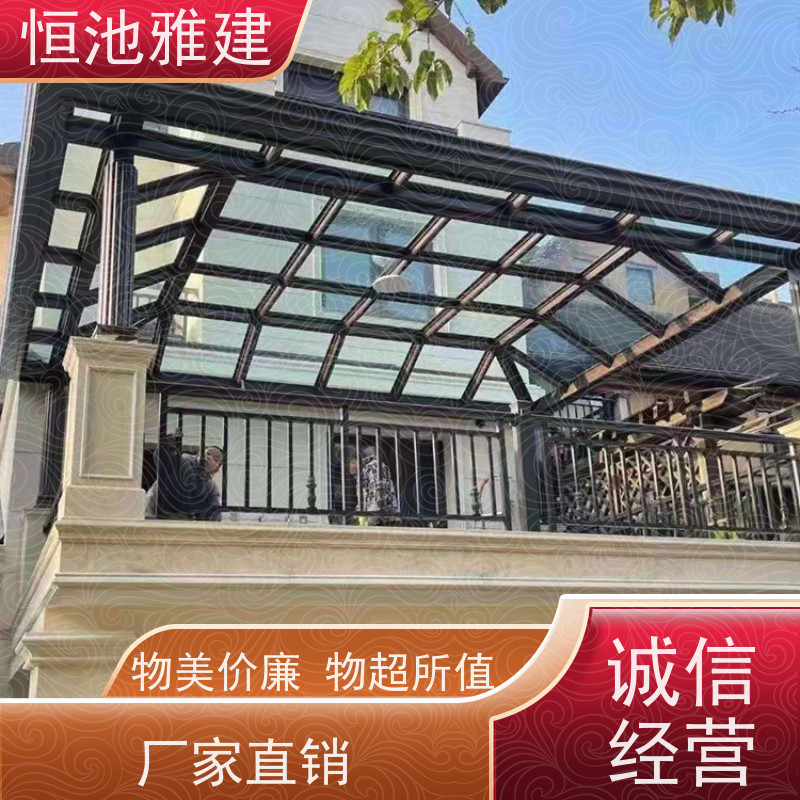 玻璃阳光房露台 树脂瓦屋顶 质优价廉 生产厂家